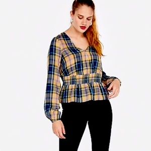 XS Express plaid top
